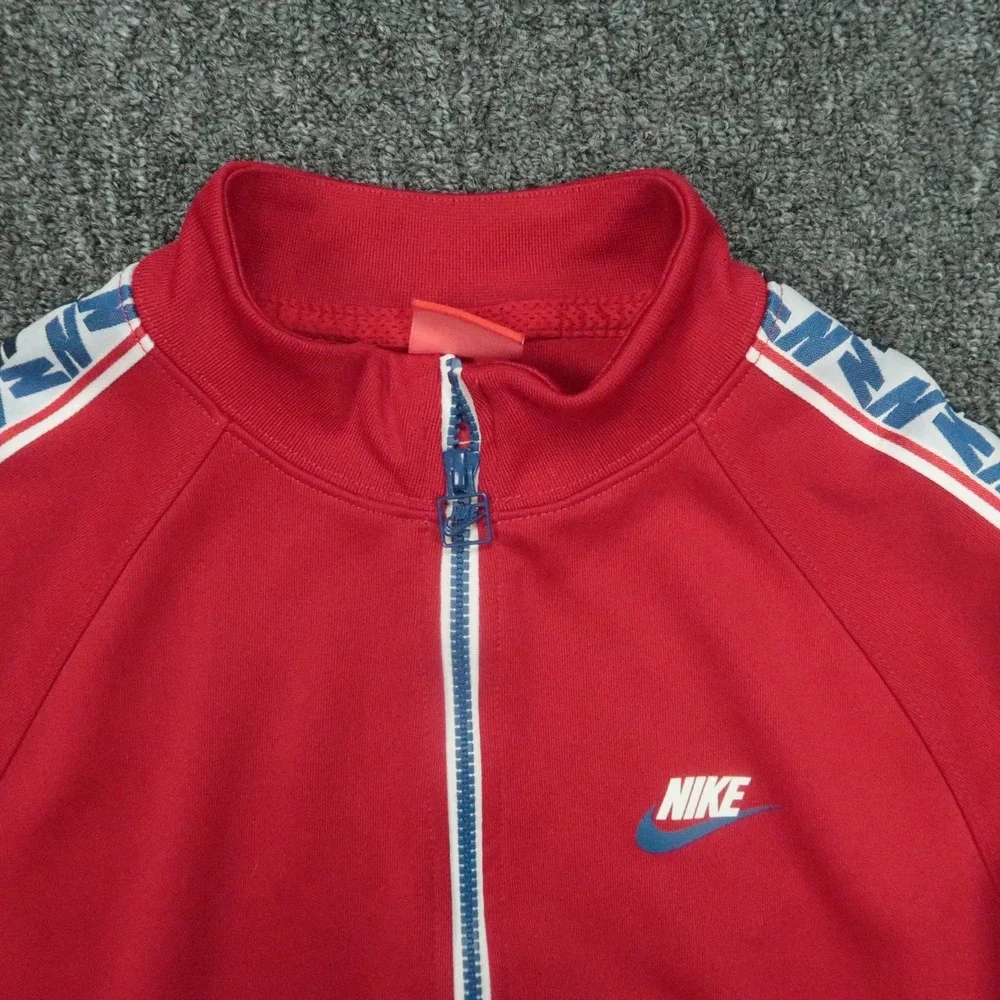 Nike Jacket Mens Small‎ Red Taped Retro Track Full Zip Sportswear